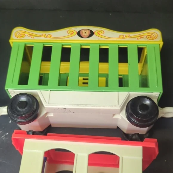 #1 OG Vintage 1973 Fisher Price #991 Little People Train 2581 figures& animals - Picture 8 of 16